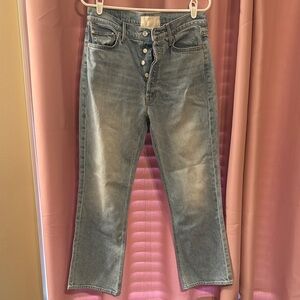 MOTHER Light Blue Straight Leg Jeans